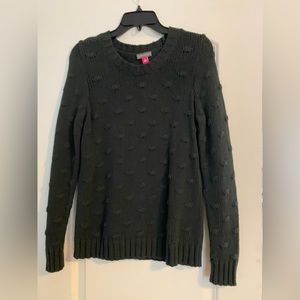 Dark green Vince Camuto Swiss dot knit sweater